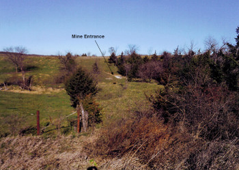 The Blomgrens owned a slope coal mine called the Four Star Coal Mine and it was located on their 40 acre farm. 