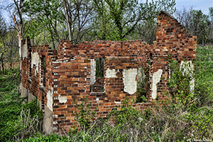Peterson family home ruins