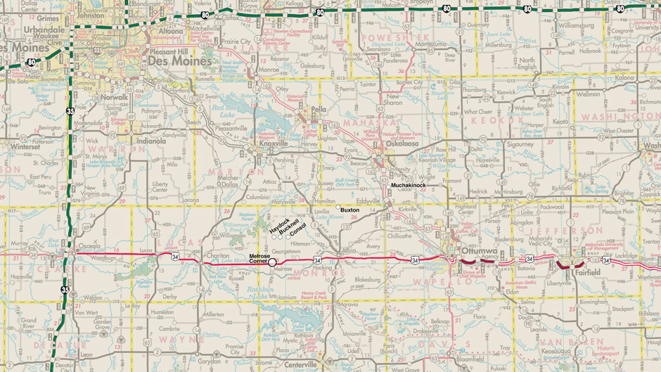 Melrose Corner Map