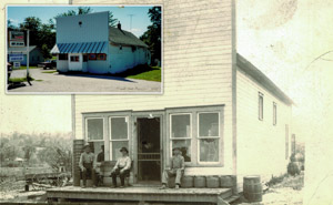 Then and Now Peterson Store in Consol, IA 1918