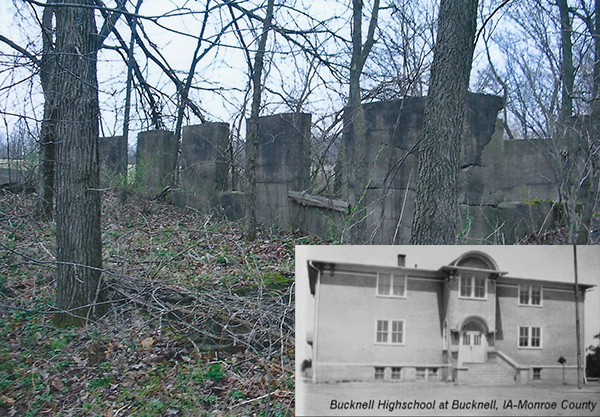 Bucknell High School Ruins in Haydock, IA - 2012 photo